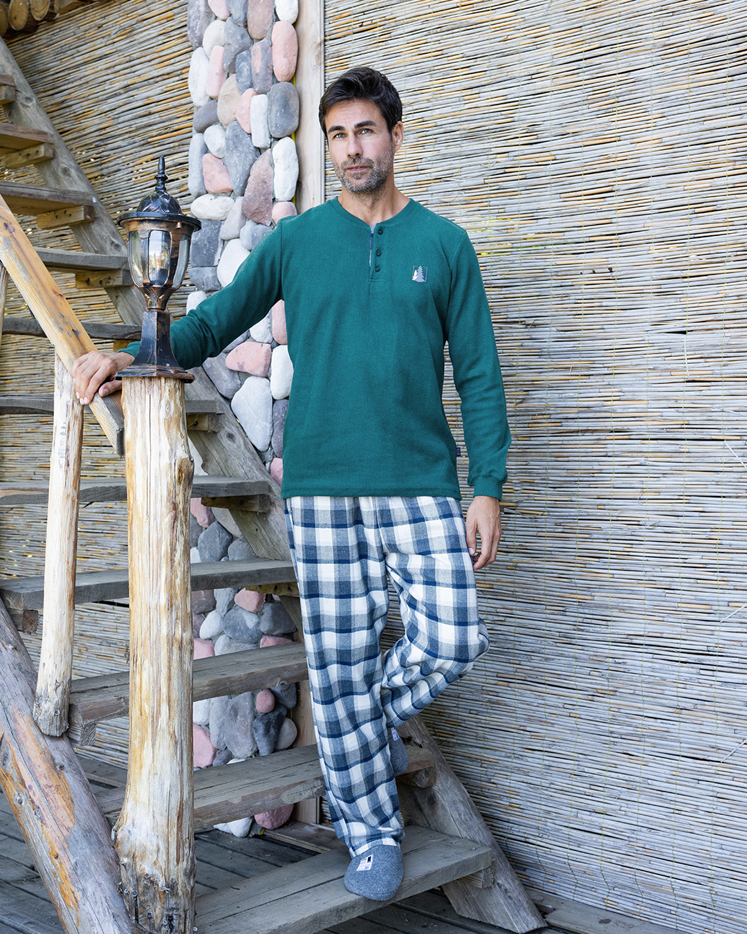 Greens  بيجاما رجالي كشمير * فييلا كاروه