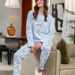 Birds printed women's pajamas