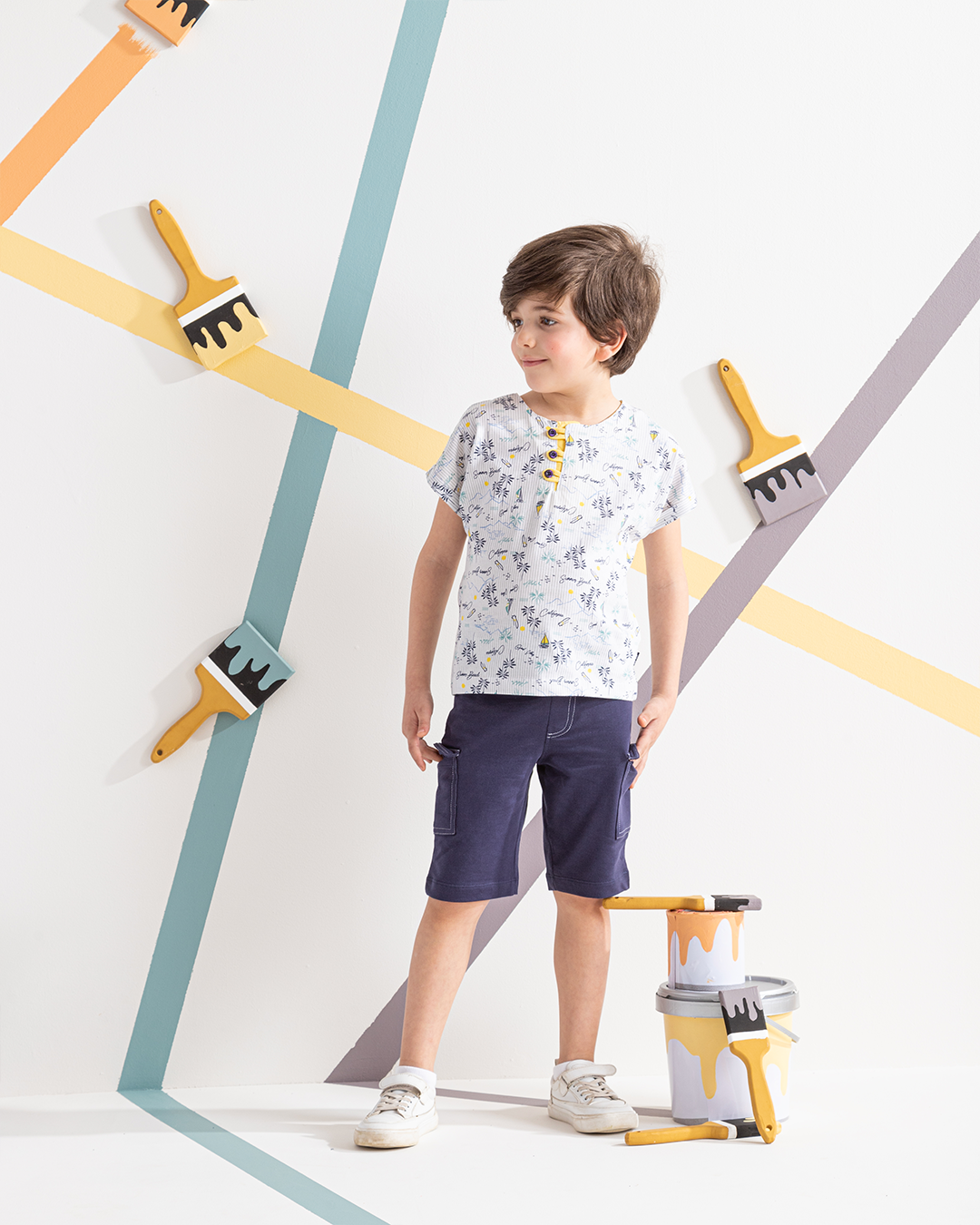 California بيجامه اولادي نص كم