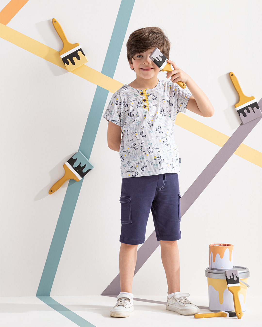 California بيجامه اولادي نص كم