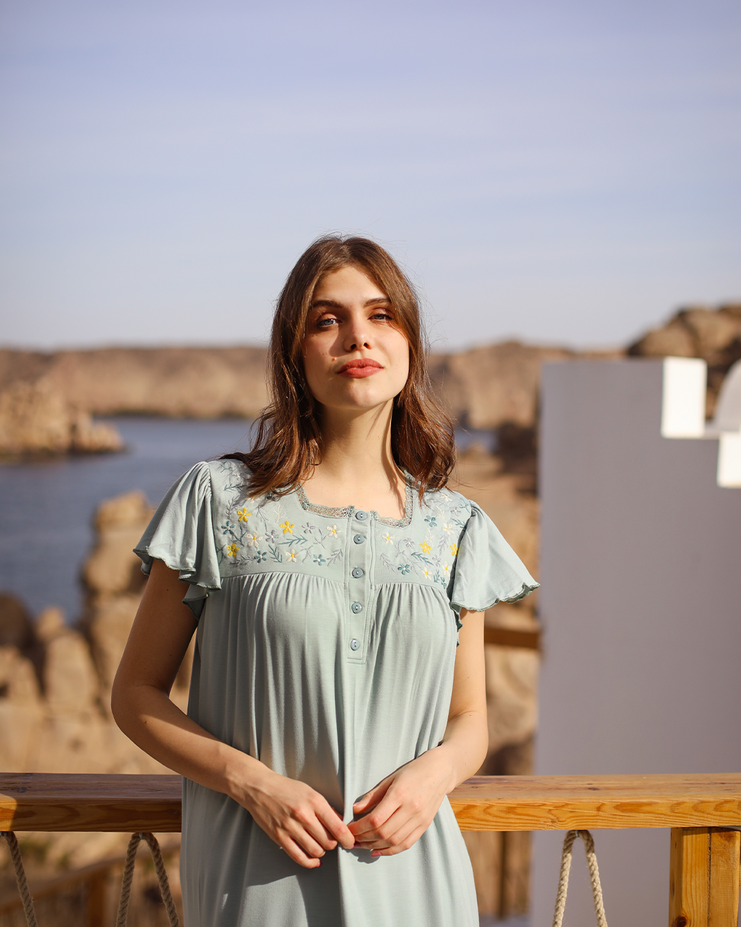 جلابية حريمي فسكوز ساده