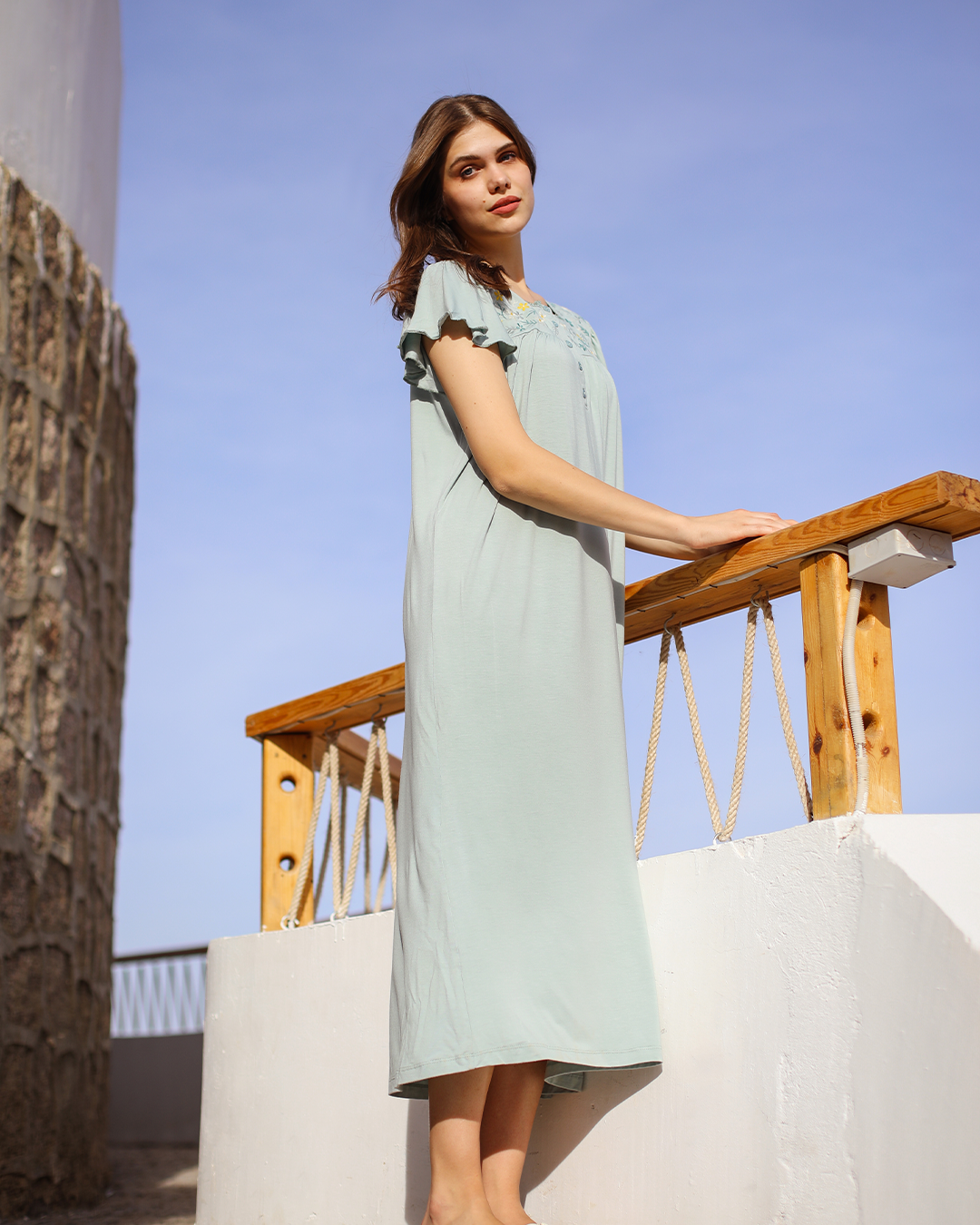 جلابية حريمي فسكوز ساده