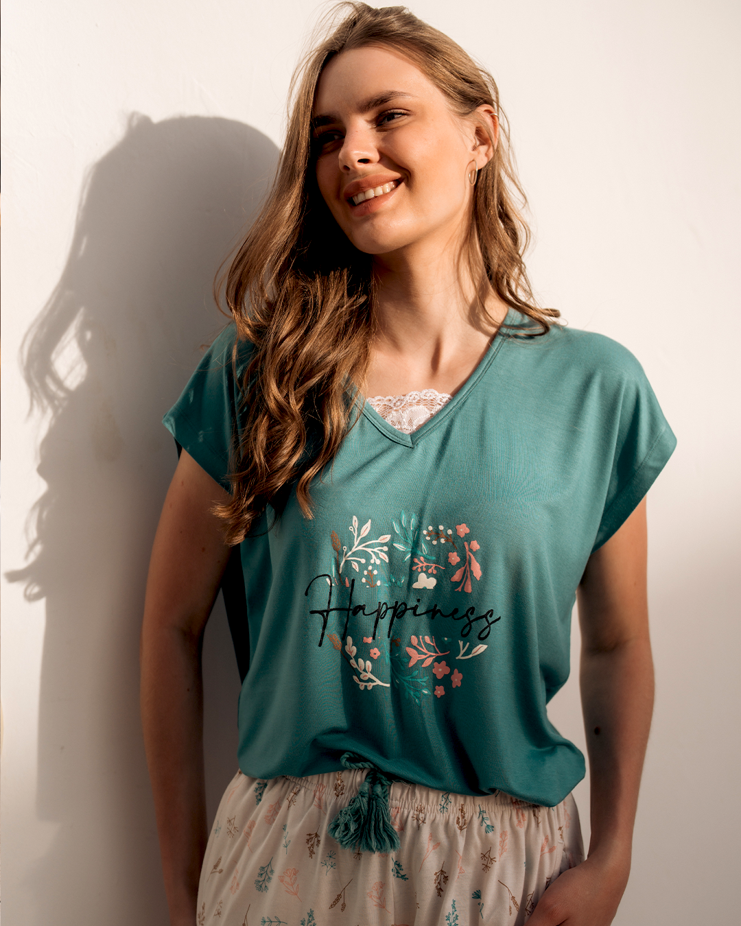 Happiness Women's Pajama Pants Modal Lycra