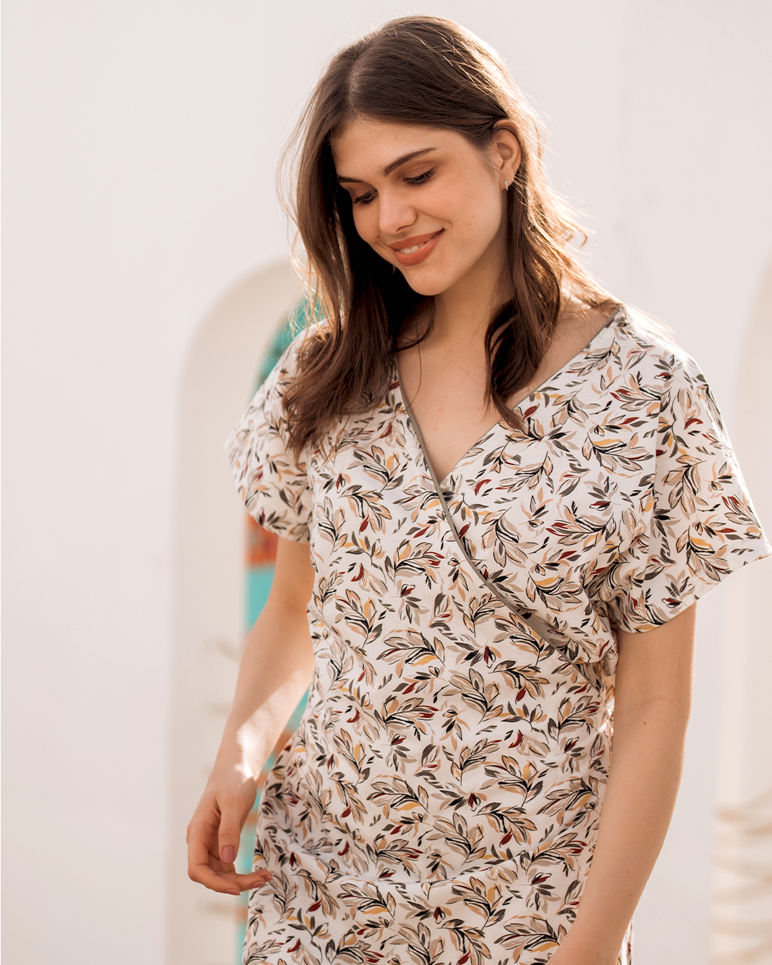 Women's brasula printed night shirt