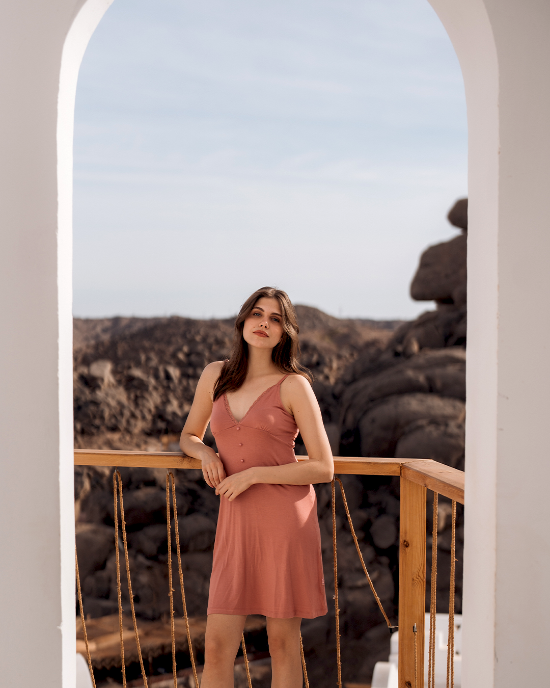 نايت شيرت حريمي فسكوز مطبوع