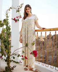 جلابيه حريمي فسكوز مطبوع