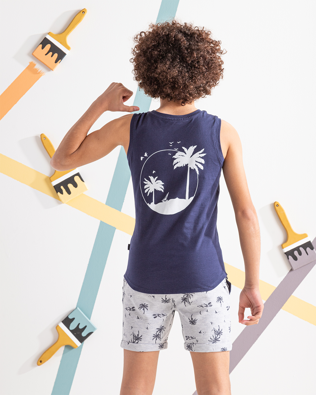 Tropical island بيجامه اولادي كت و شورت