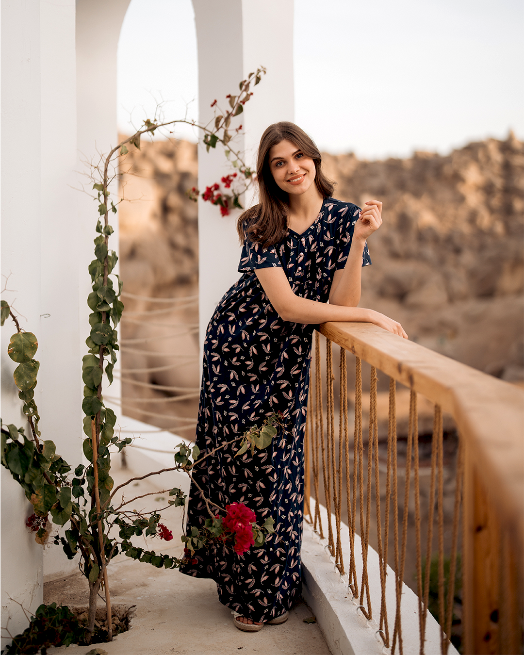 جلابيه حريمي براسولا مطبوع