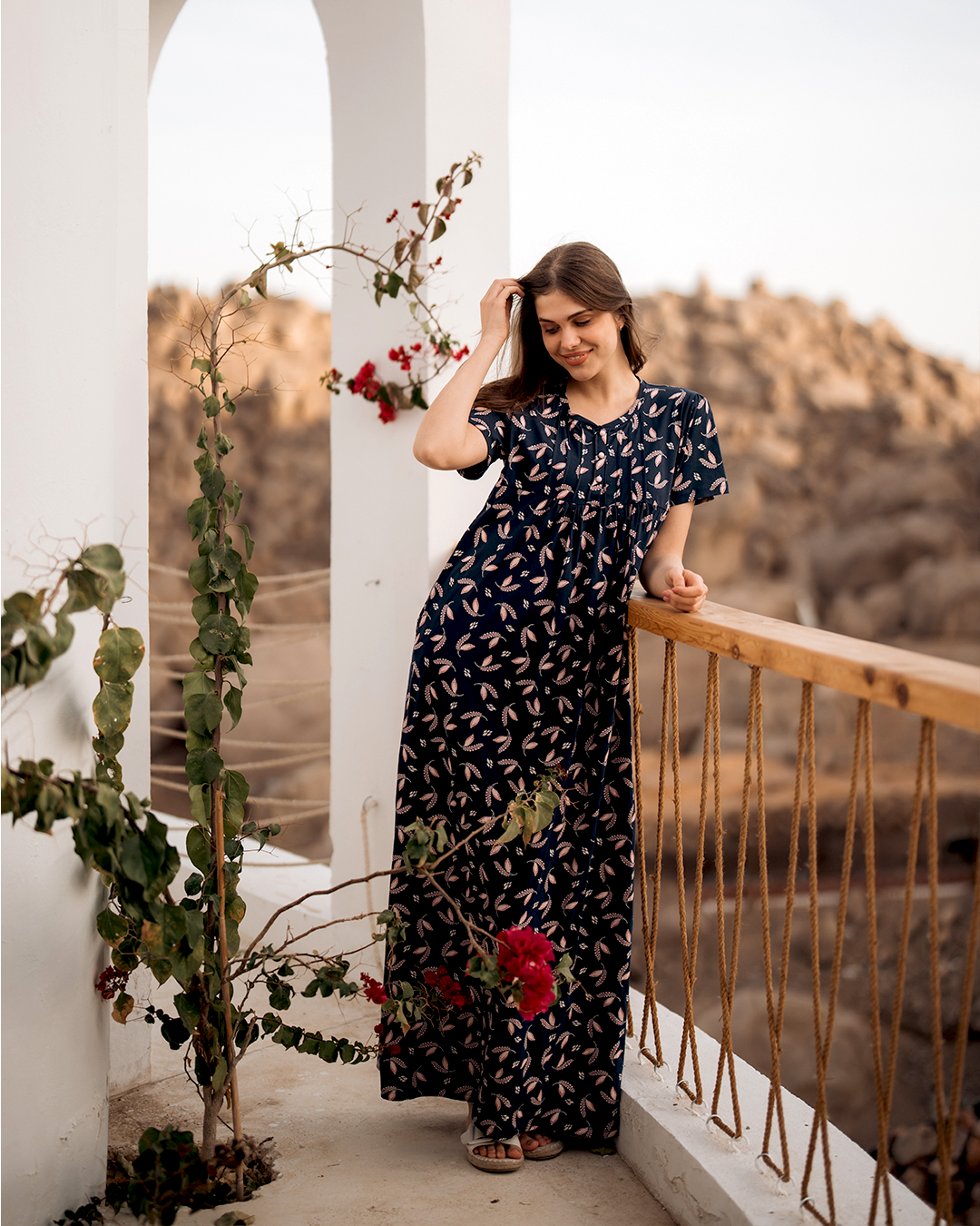 جلابيه حريمي براسولا مطبوع