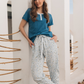 Women's pajamas with floral printed brassieres