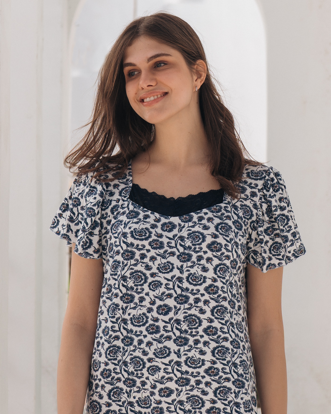 Women's viscose printed galabia