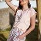 Wild Flowers women's pajamas with printed viscose pants