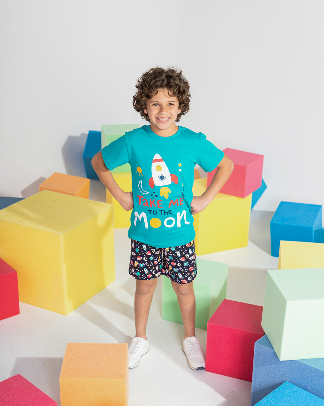 take me to the moon    بيجاما اولادي شورت