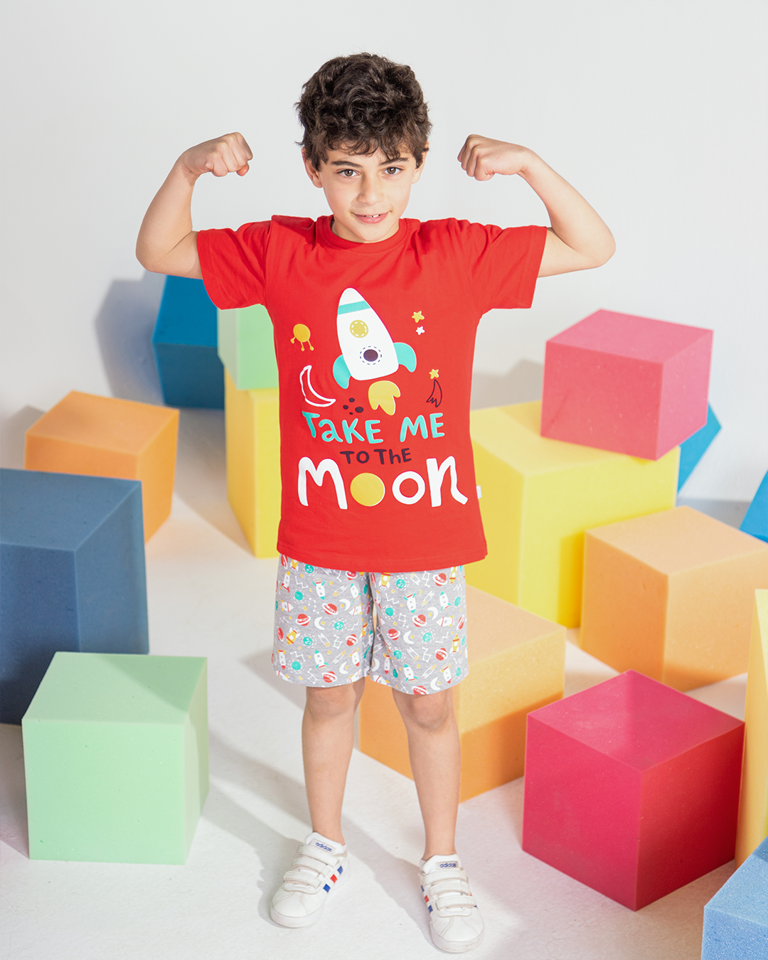 take me to the moon    بيجاما اولادي شورت