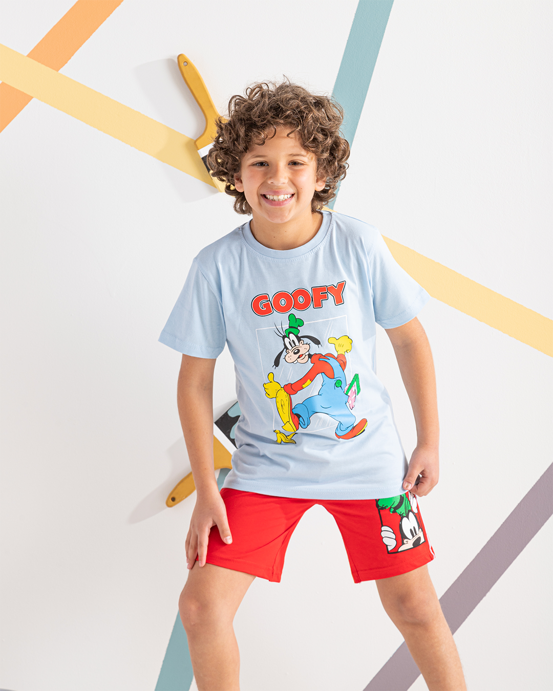 Goofy pajama shorts for boys