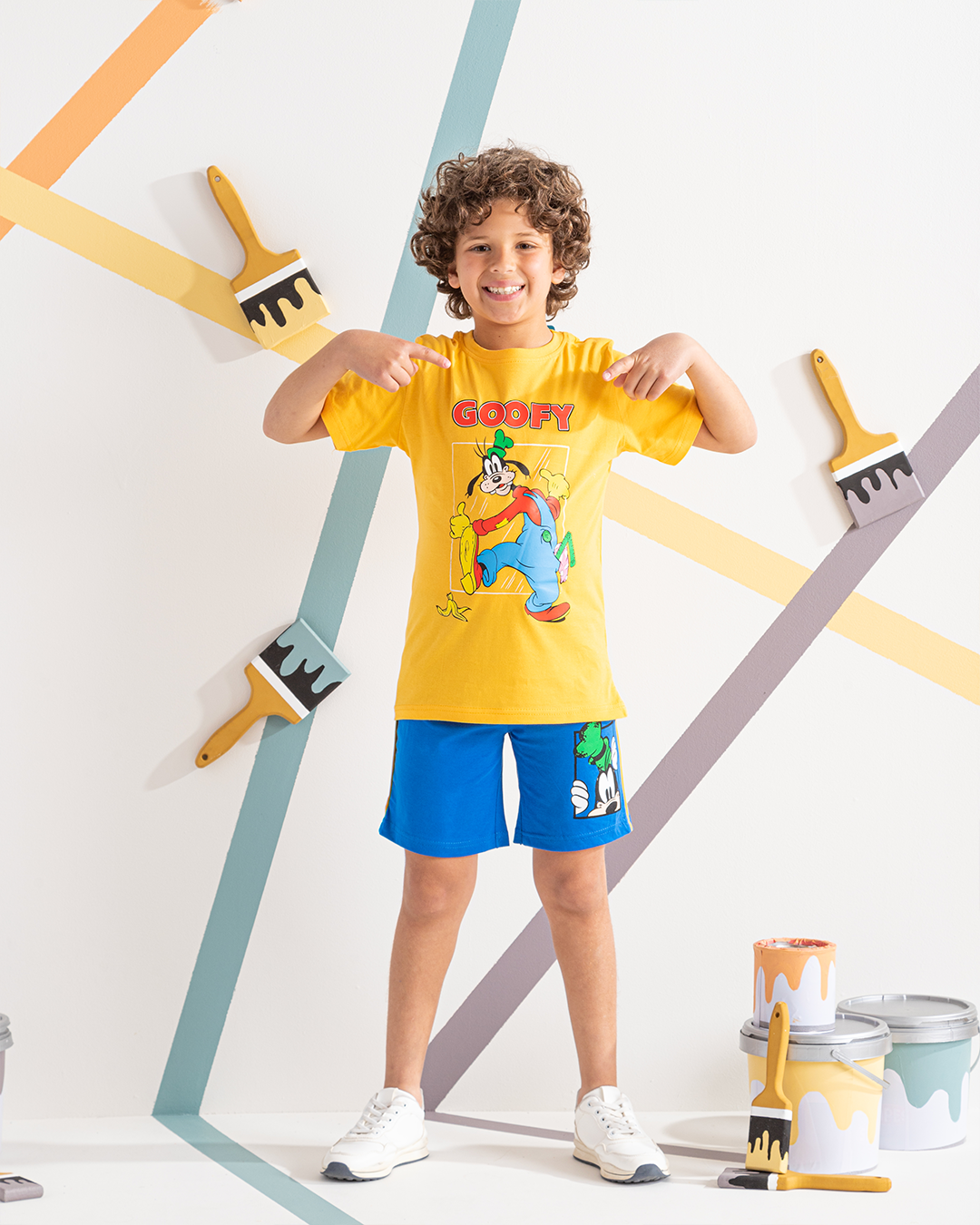 Goofy pajama shorts for boys