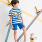 ningacoboys' pajama shorts with stripes