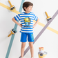 ningacoboys' pajama shorts with stripes