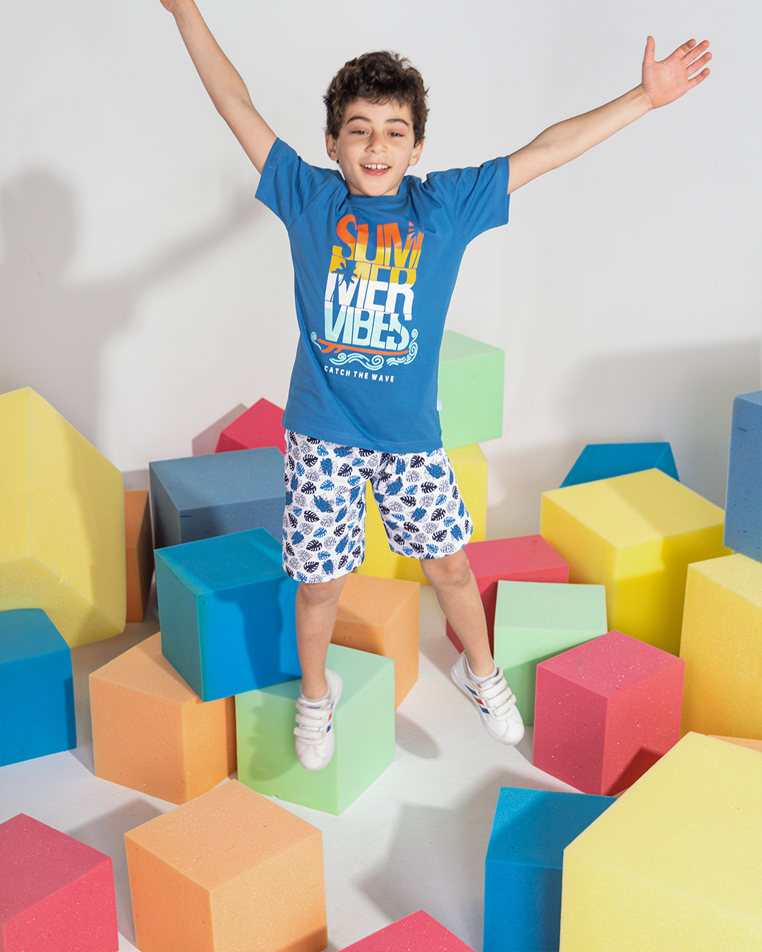 Summer Vibes Boys Summer Melton printed pajamas