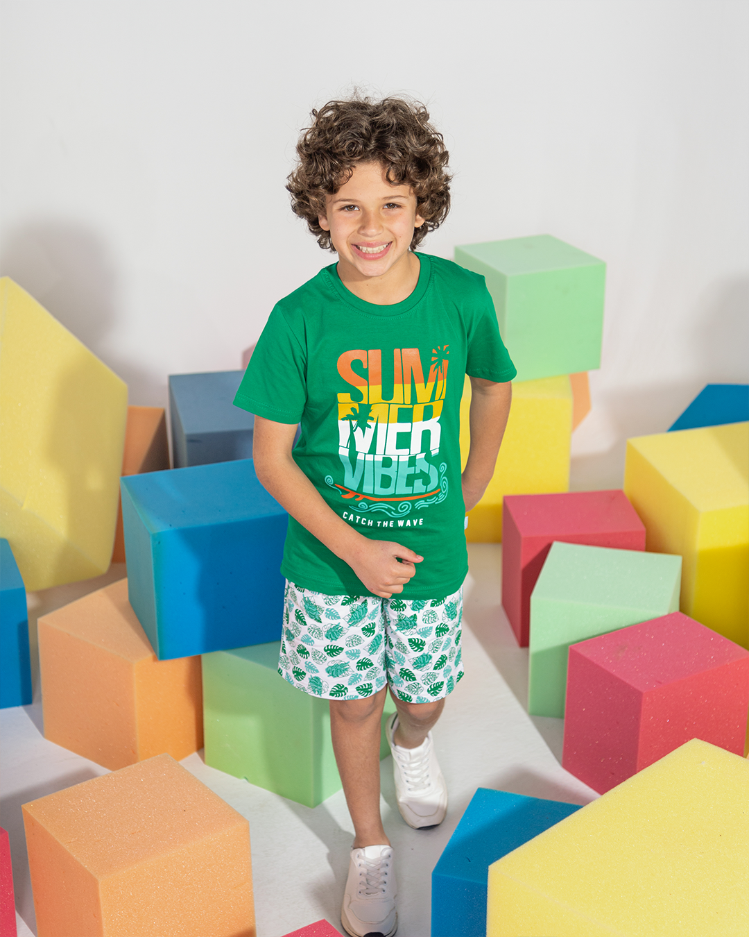 Summer Vibes Boys Summer Melton printed pajamas