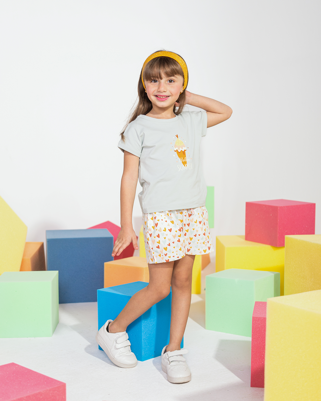 ice cream بيجاما شورت اطفالي بناتي