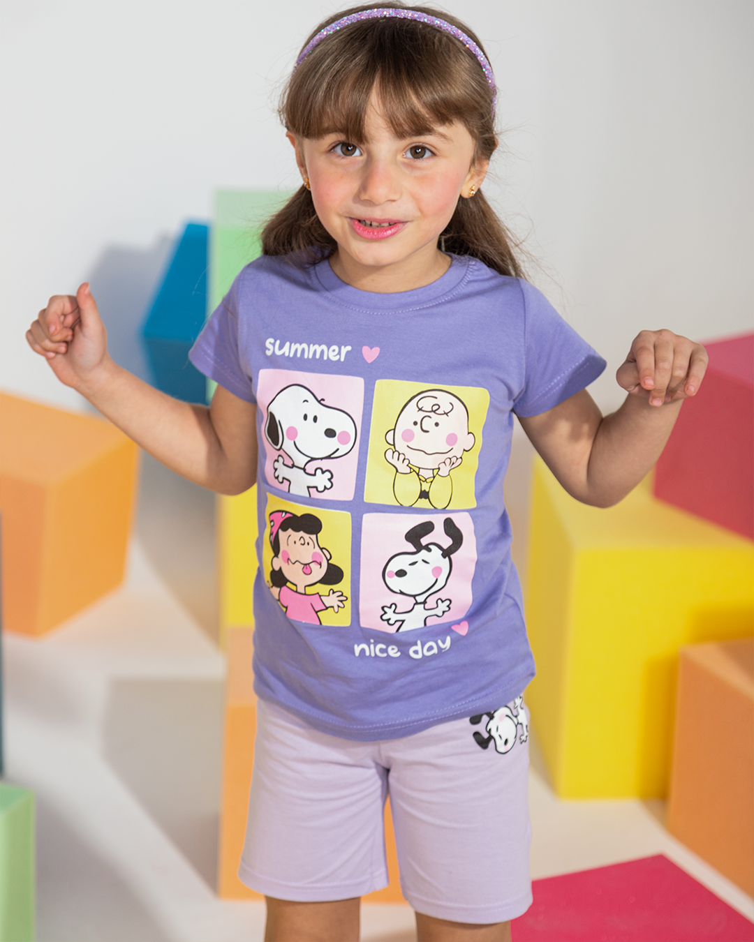 Snoopy and peanuts بيجامة بناتي Disney