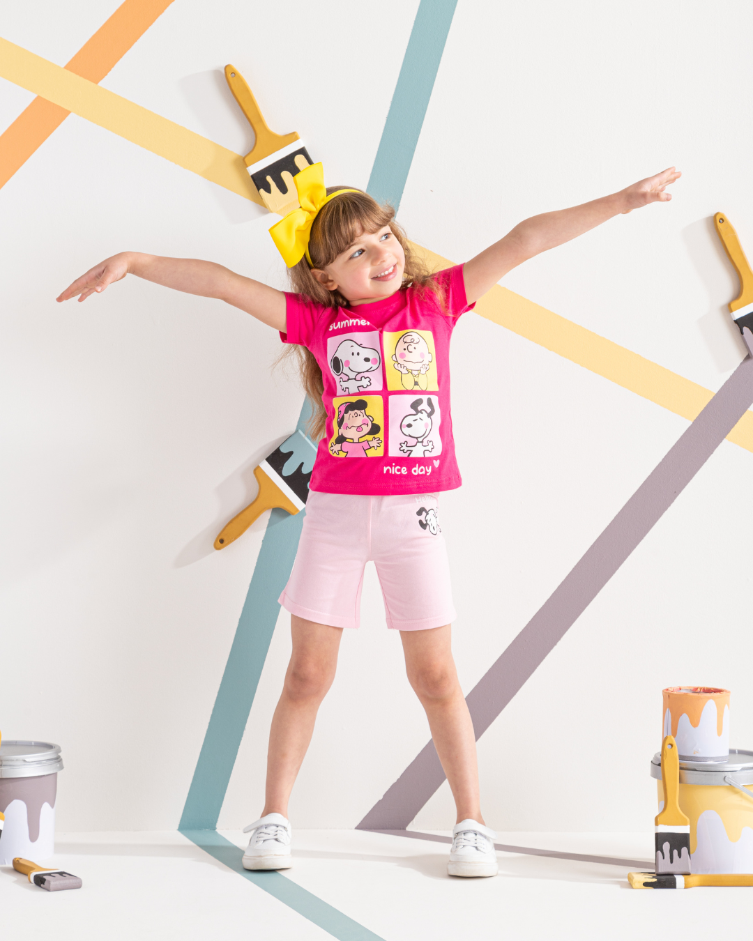 Snoopy and peanuts بيجامة بناتي Disney