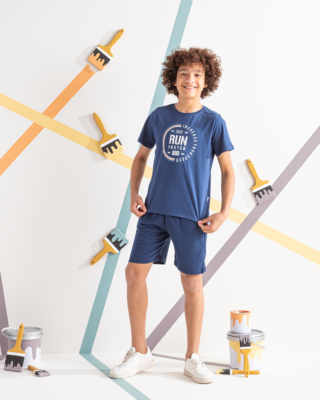 Run Faster بيجاما أولادي جونيور