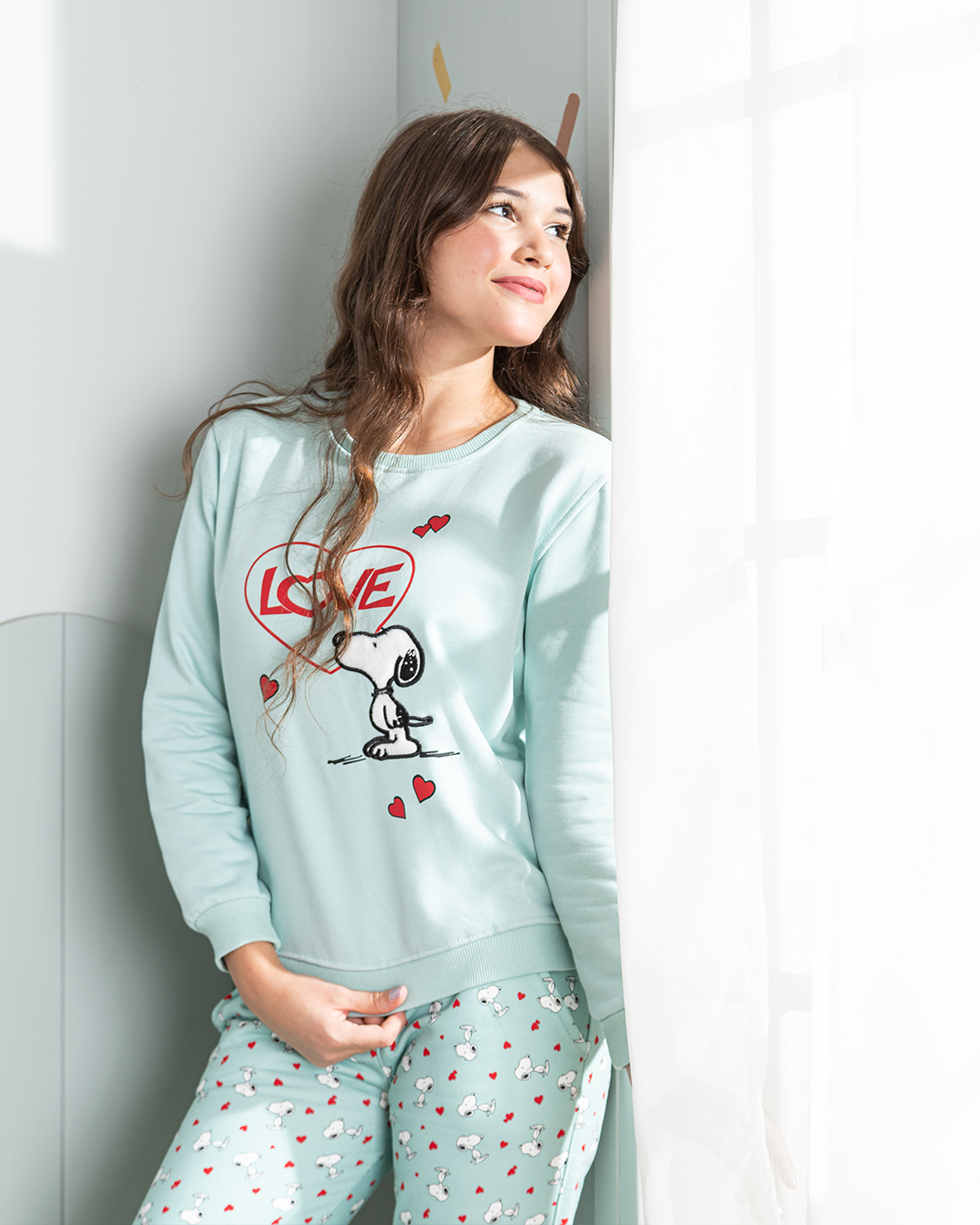 LOVE بيجامه بناتي