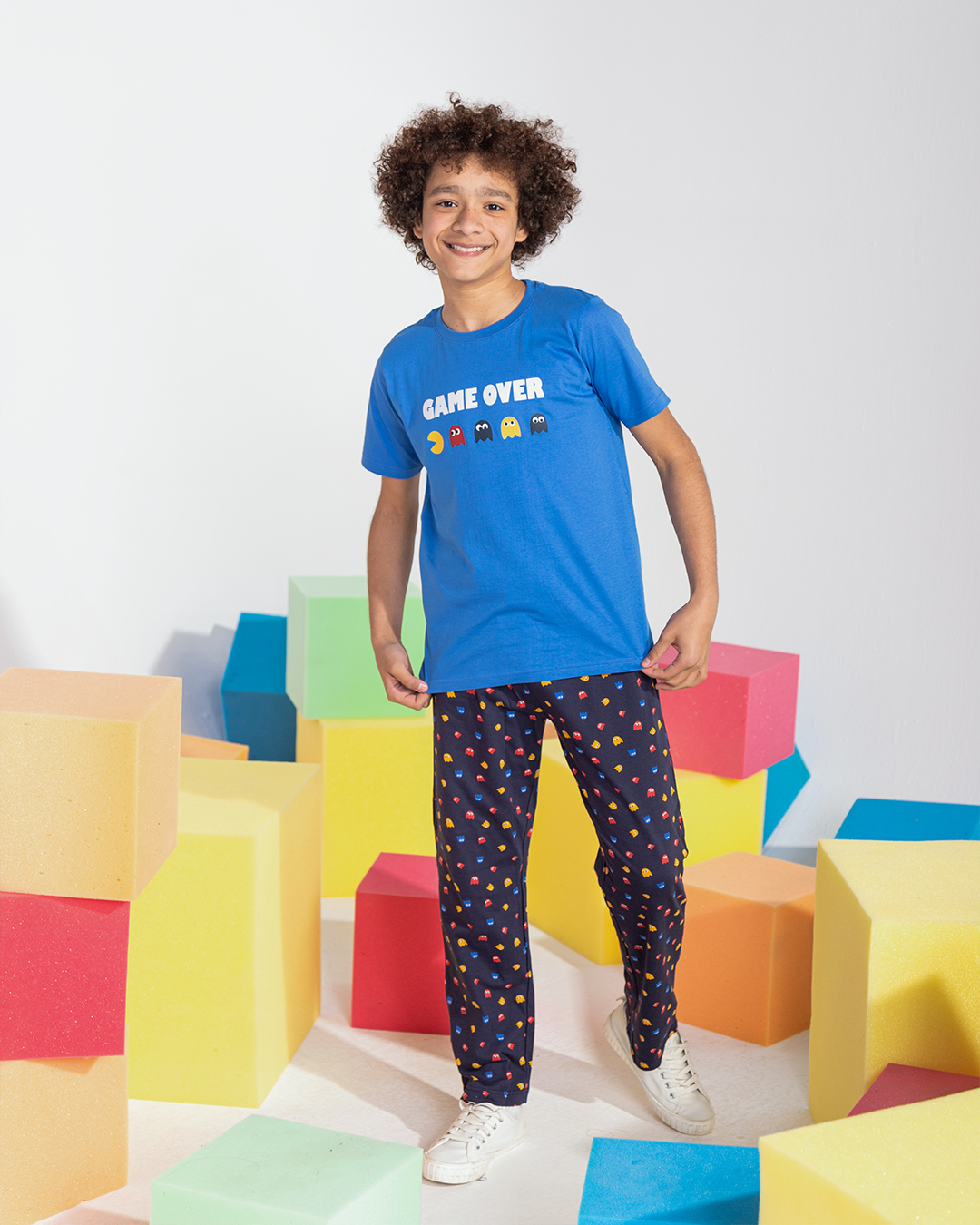 Boys' pajamas with printed brasula