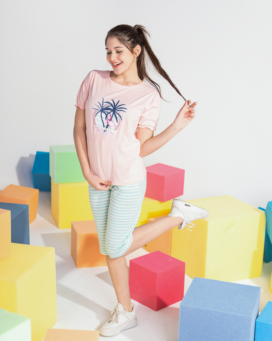 Girls' pajamas, Pintacore Brasula, printed