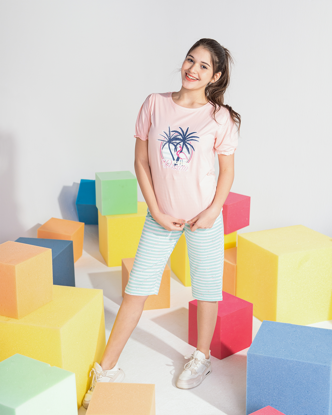 Girls' pajamas, Pintacore Brasula, printed