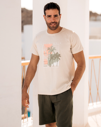 California Palms jacquard men's pajamas