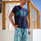SUMMER PARADISE Men's pajama shorts with print