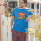 superman men's pajama shorts