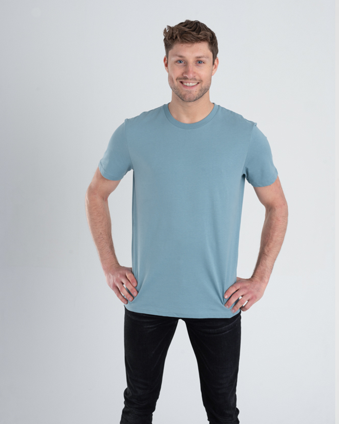 تي شيرت نص كم ساده راوند