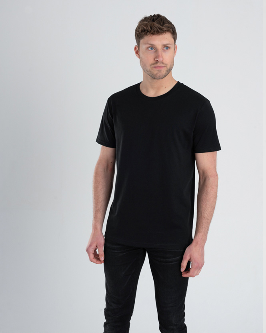 تي شيرت نص كم ساده راوند