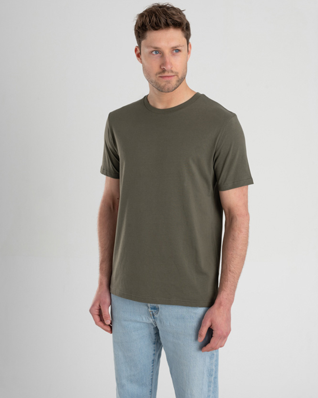 تي شيرت نص كم ساده راوند