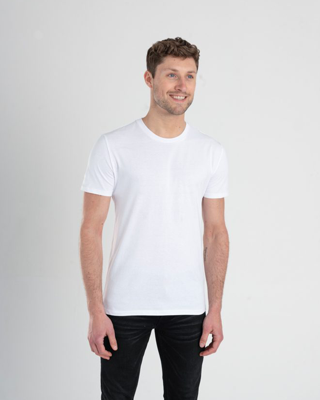 تي شيرت نص كم ساده راوند