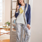 Women's pajamas, 3 pieces, dotted