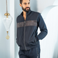 Men's pajamas with a cashmere stripe on the chest