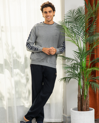 GALVANI بيجامه رجالي راوند كشمير طباعه ع الكم