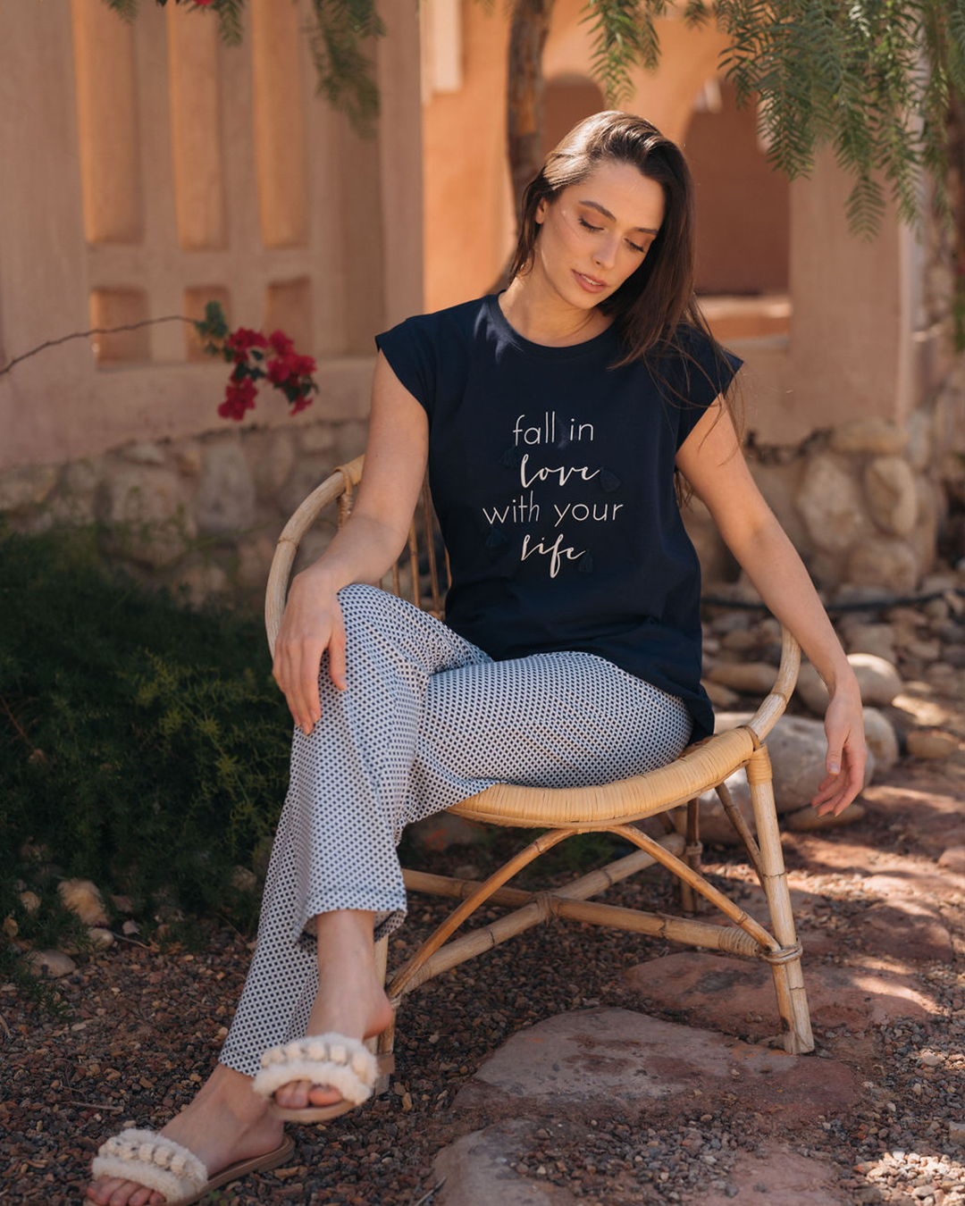 Fall in love بيجامه حريمي