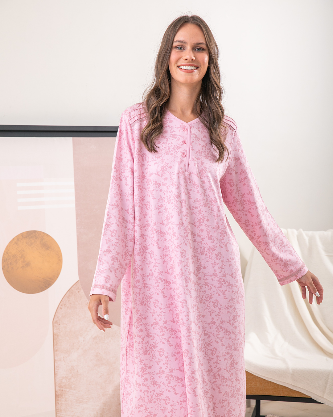 V neck women's long shirt