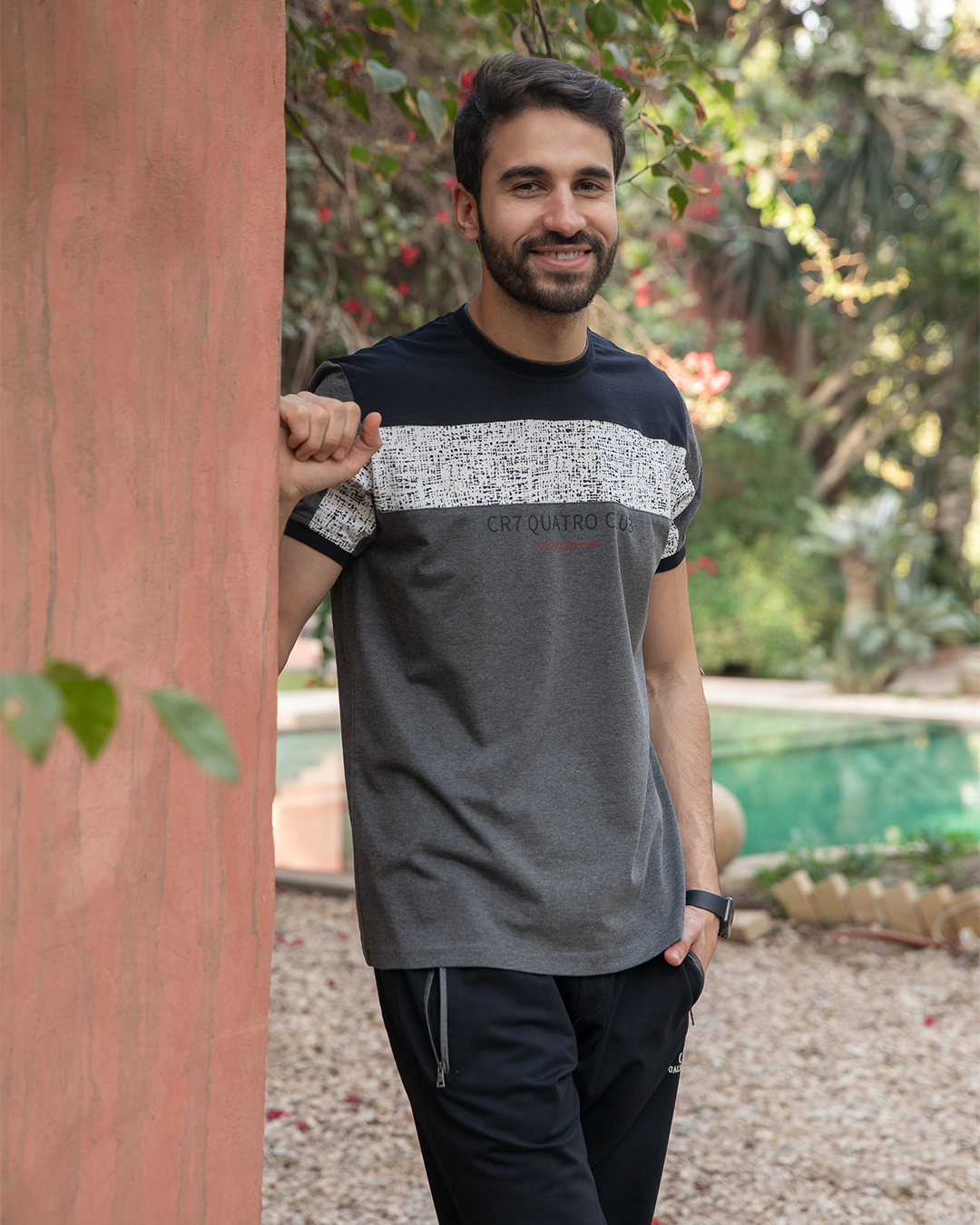 CR7 بيجامه رجالي راوند