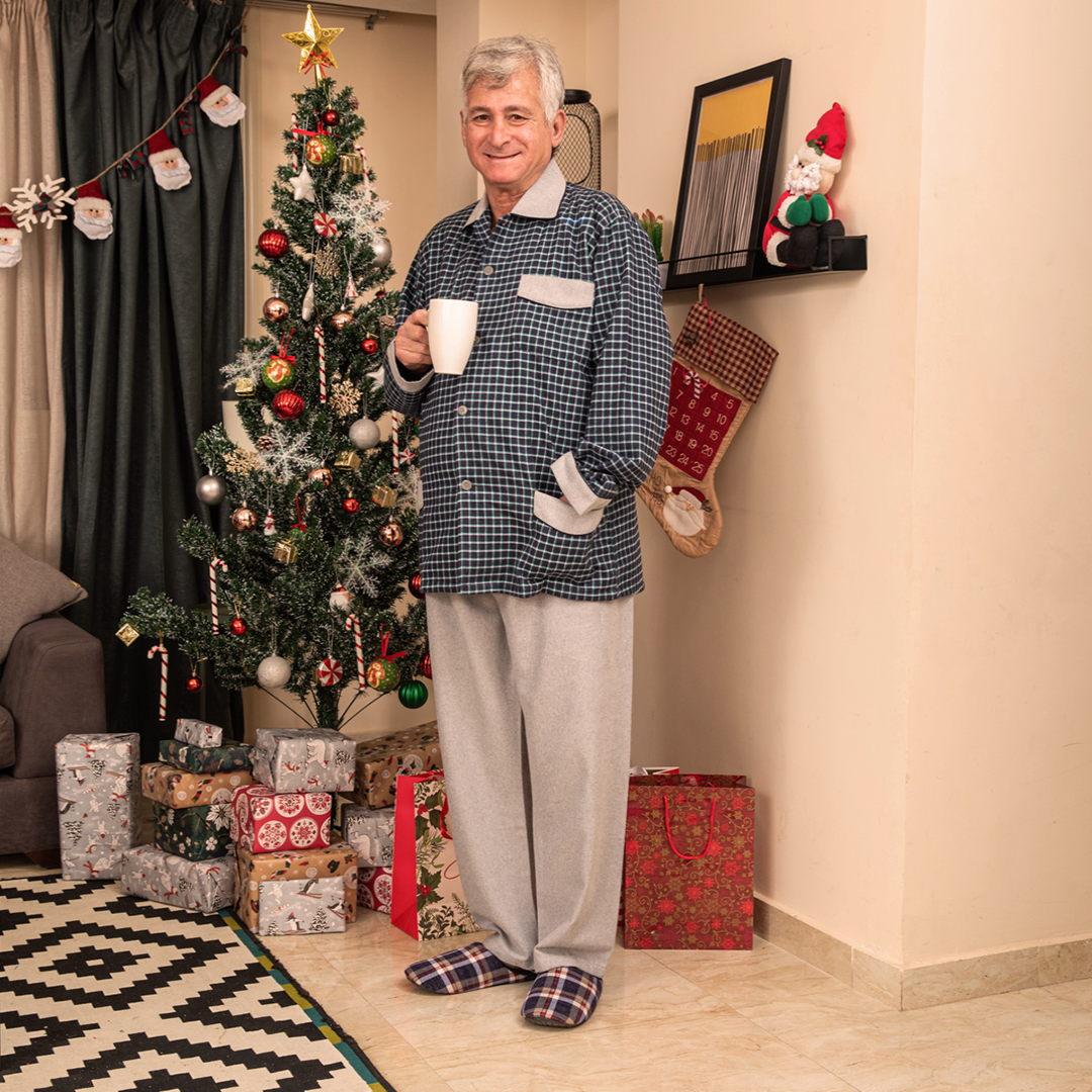 بيجاما كاروة قطن 100% رجالي