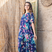 19 Half sleeves viscose wooded