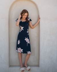 Japanese women's shirt, short roses