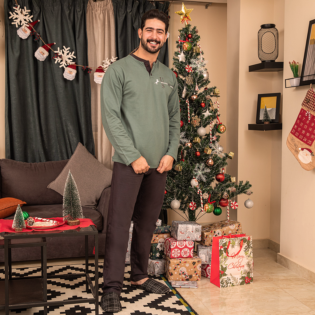 U&S بيجاما رجالي راوند