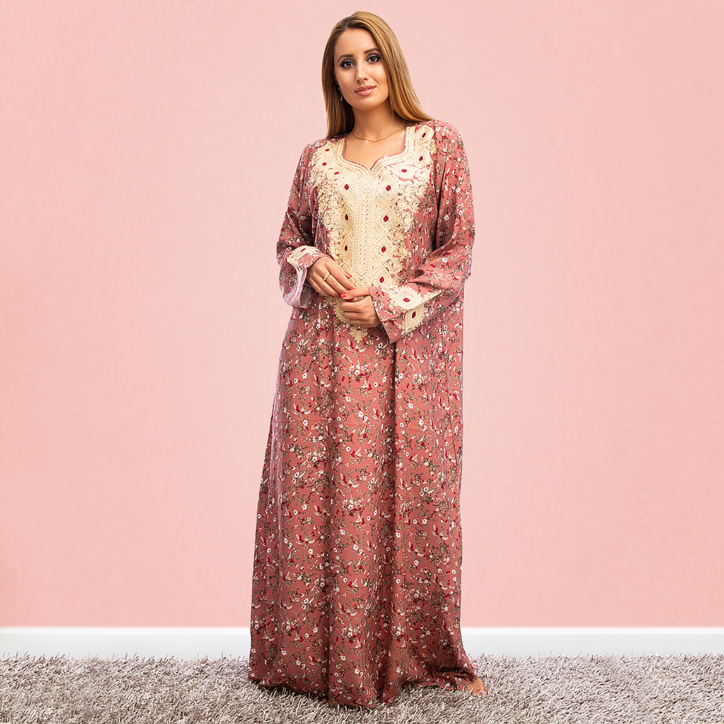 قميص فسكوز بكم 1 مشجر مطرز - 2segypt